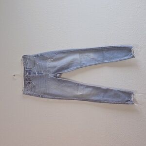 H&M Ultra High Waist Ankle Length Light Wash Curvy Jeggings